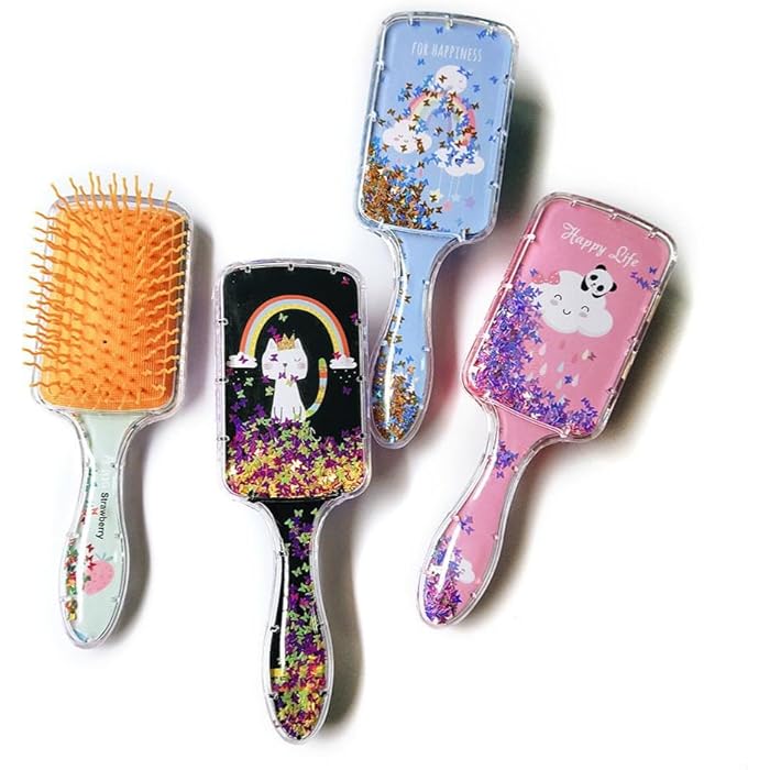 Gentle Detangling Hair Brush – Anti-Knot Flexible Bristles for Kids & Adults – Smooth Styling Without Pulling – Perfect for Curly, Thick, Fine & Sensitive Hair - Image 1